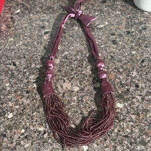 Elegant Purple Beaded Necklace